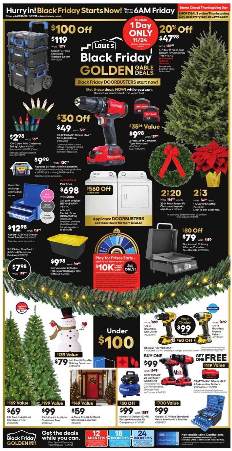 Lowe's Black Friday 2023 - Page 1