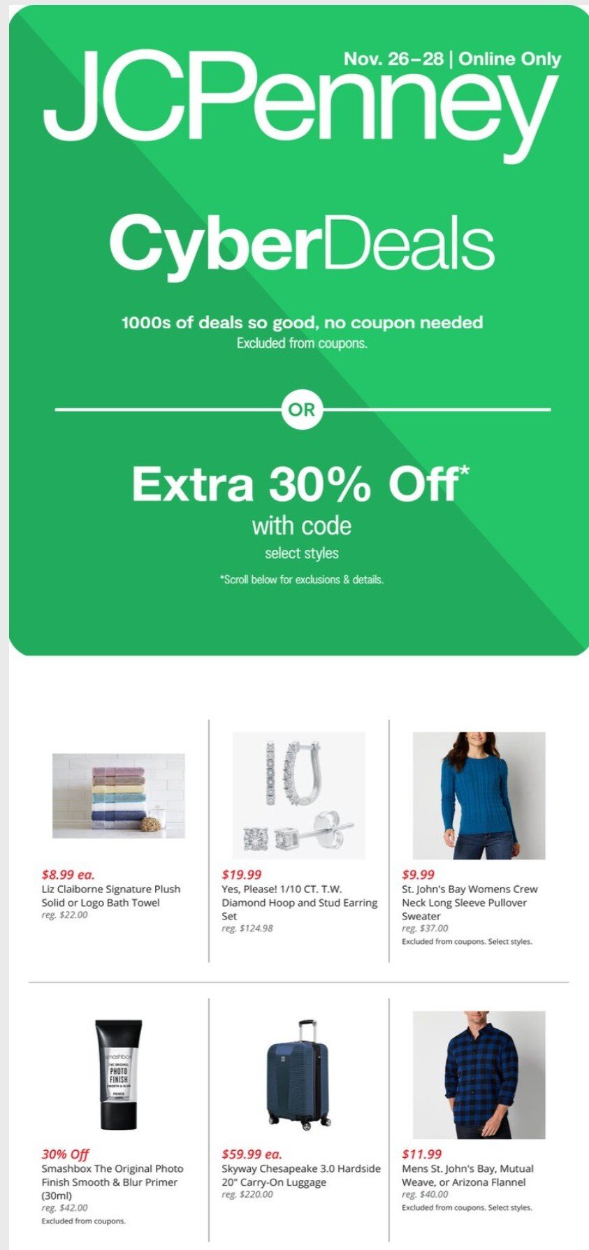 JCPenney Cyber Monday 2023 - Page 1