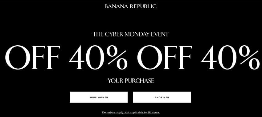 Banana Republic Cyber Monday 2023 - Page 1