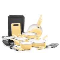 $69 GreenLife 18-Piece Toxin-Free Healthy Ceramic Non-Stick Cookware Set + Free Shipping