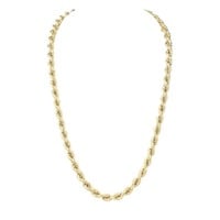 18kt Yellow Gold Rope Necklace