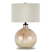 Meyer&Cross Laelia 24-3/4 in. Gold Luster Glass Table Lamp