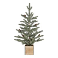 Home Accents Holiday 26 in Glittered Fir Tabletop Christmas Tree