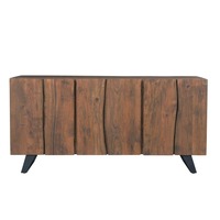 Coast To Coast Accents Sequoia Light Brown 68 in. Sideboard with 6-Doors