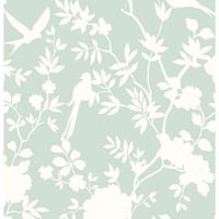 LILLIAN AUGUST Luxe Haven Seaglass Mono Toile Peel and Stick Wallpaper Covers 40.5 sq. ft.