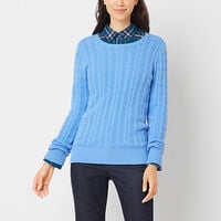 St. John's Bay Women's St. John's Bay cable sweaters for $9.99 Each