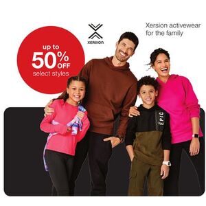 Up to 50% Off Xersion activewear for the family