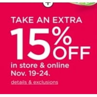 Take an Extra 15% Off
