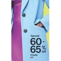 60-65% off Coats