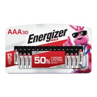 Energizer MAX Alkaline AAA Batteries, 30 Pack E92SBP30H
