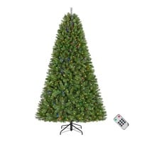 Home Accents Holiday 7.5 ft. Pre-Lit LED Brookside Pine Artificial Christmas Tree