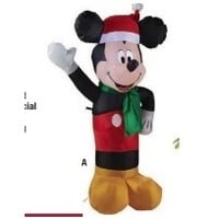 4-ft LED Pre-Lit Inflatable Mickey
