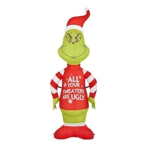 4-ft LED Pre-Lit Inflatable Grinch