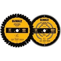 DEWALT 2-Pack 12-in 40/80 Tooth Circular Saw Blade Set