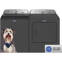 Maytag  Pet Pro 4.7-cu ft Washer (MVW6500MBK) and Pet Pro 7-cu ft Electric Dryer (MED6500MBK)
