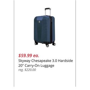 Skyway Chesapeake 3.0 Hardside 20" Carry-On Luggage