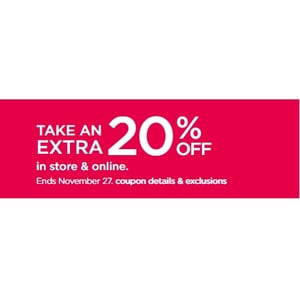 Take an Extra 20% Off w/Coupon GET20