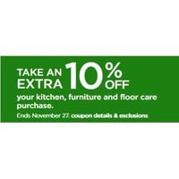 Take an Extra your kitchen, furniture and floor care purchase w/Coupon HOME10
