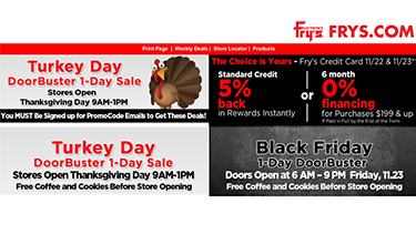 Fry's Black Friday 2018 Ad Released