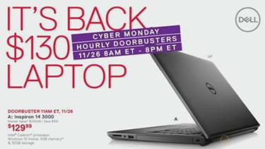 Dell Cyber Monday 2018 Ad Released