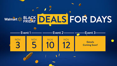 Walmart Announces Black Friday 2021 Deals for Days Events