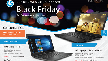 HP's Black Friday 2018 Ad Scan is Up