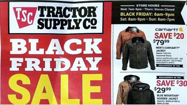 Announcing the Tractor Supply Company 2019 Black Friday Ad